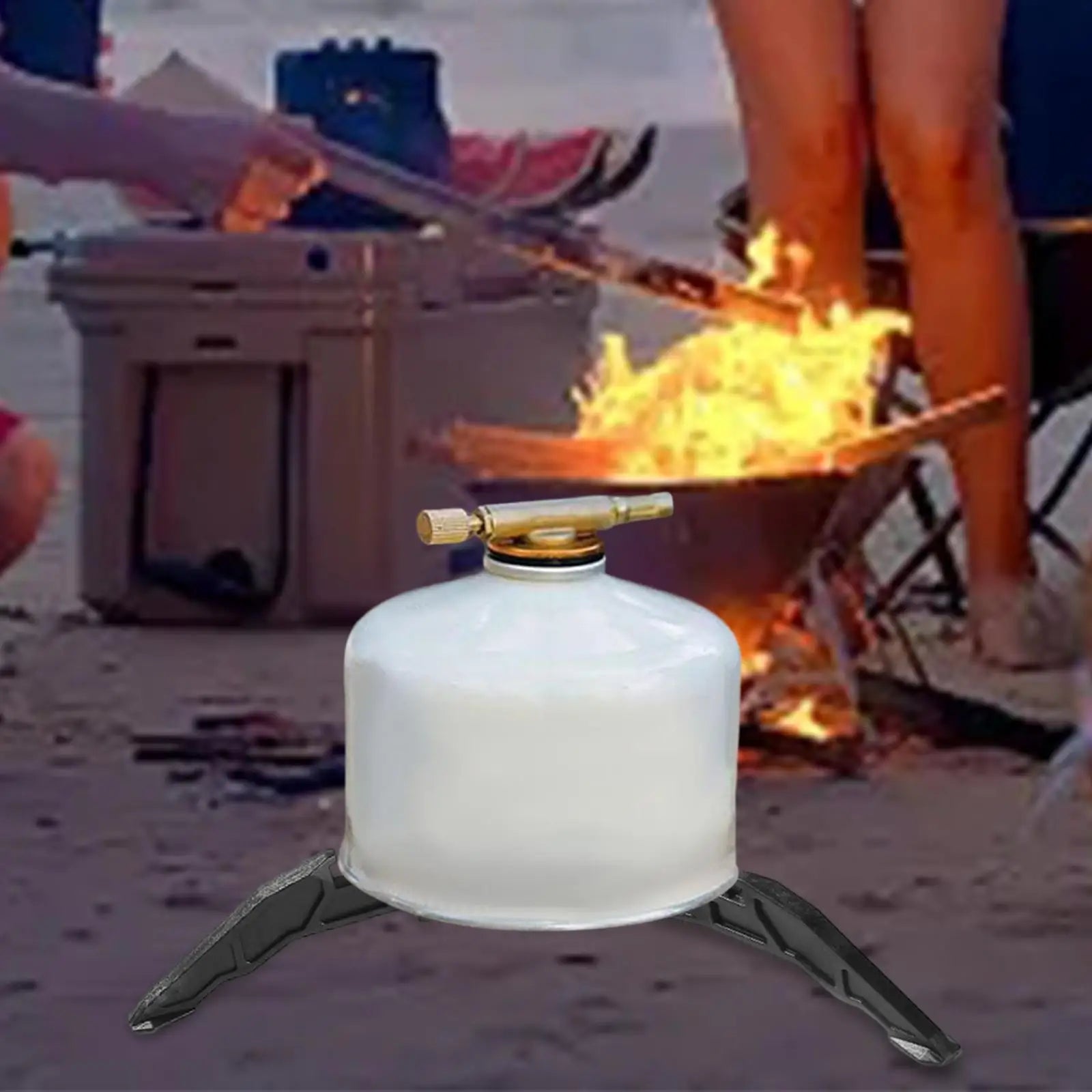 Camping Fuel Can Stabilizer & Tripod Holder - Outdoor Picnic Gas Cylinder Stand - Image 8
