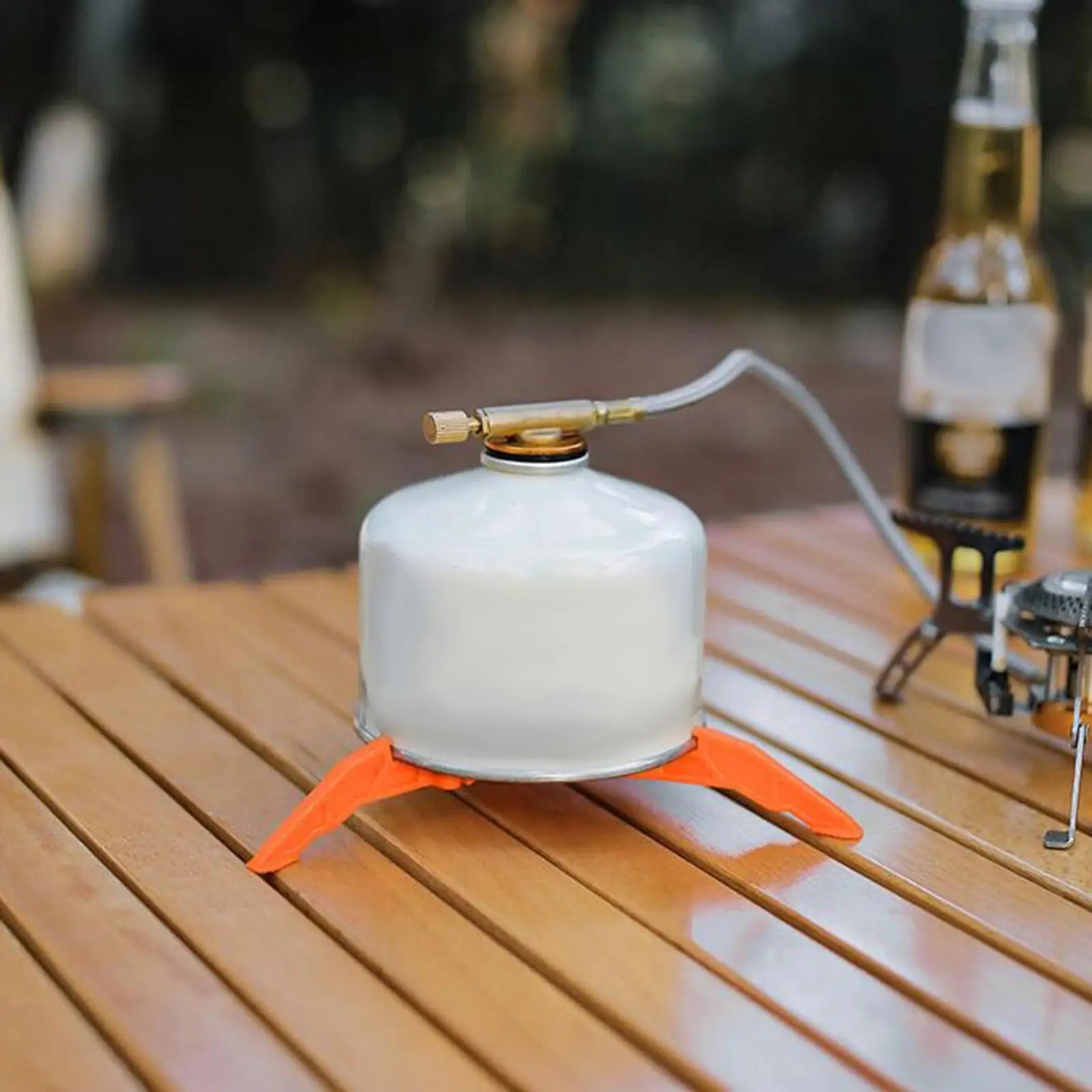 Camping Fuel Can Stabilizer & Tripod Holder - Outdoor Picnic Gas Cylinder Stand - Image 9