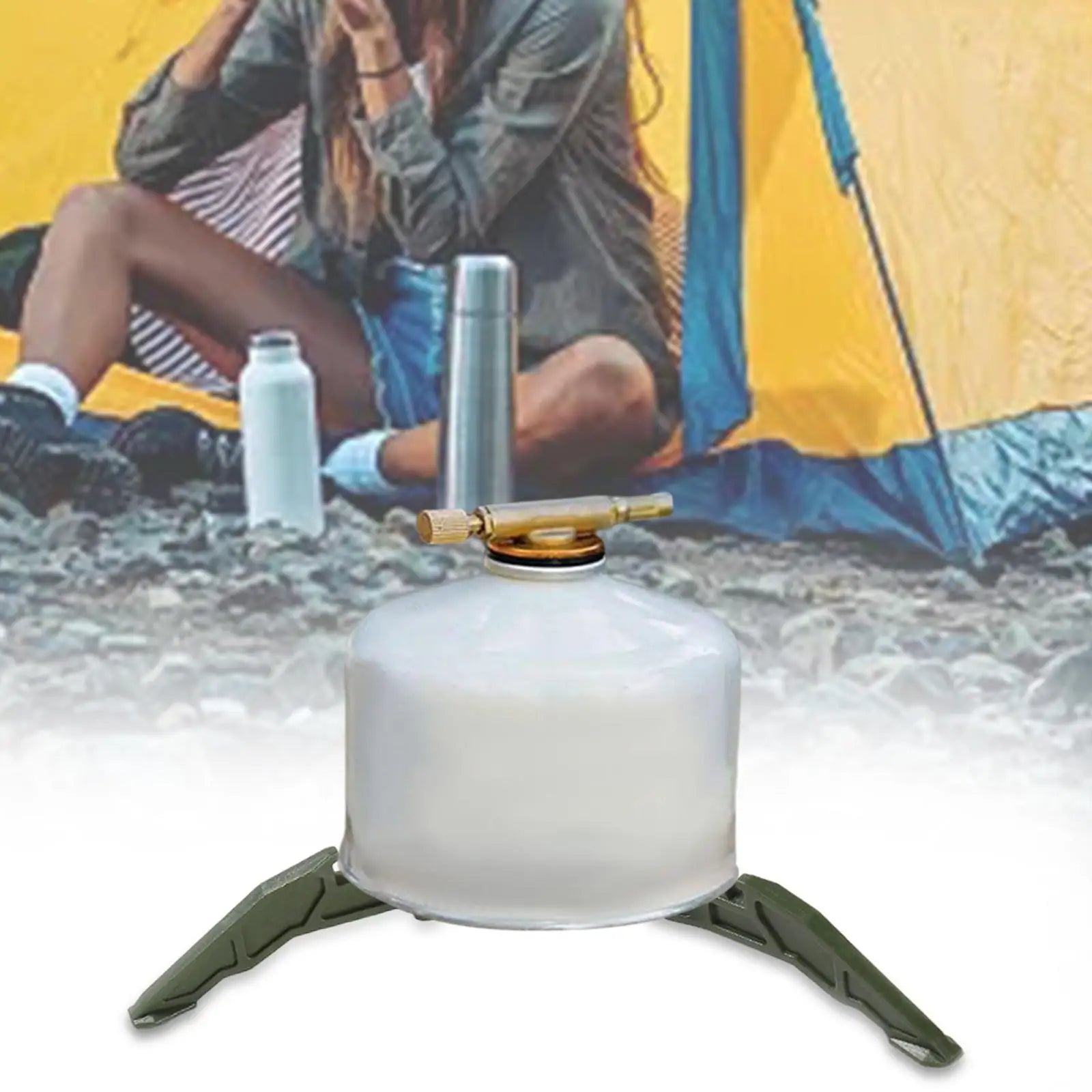 Camping Fuel Can Stabilizer & Tripod Holder - Outdoor Picnic Gas Cylinder Stand - Image 10